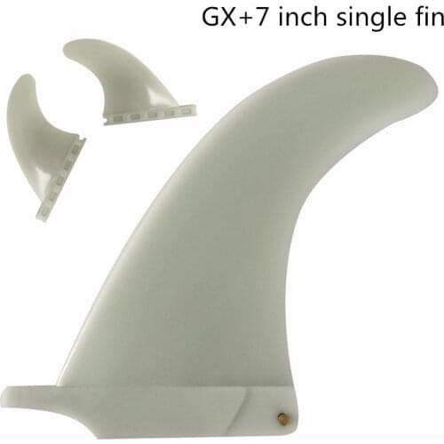Surf Longboard Fins Surfboard Single Fin 7" with Future GX Fins Surf Light green color Surfing Fin 7 Length