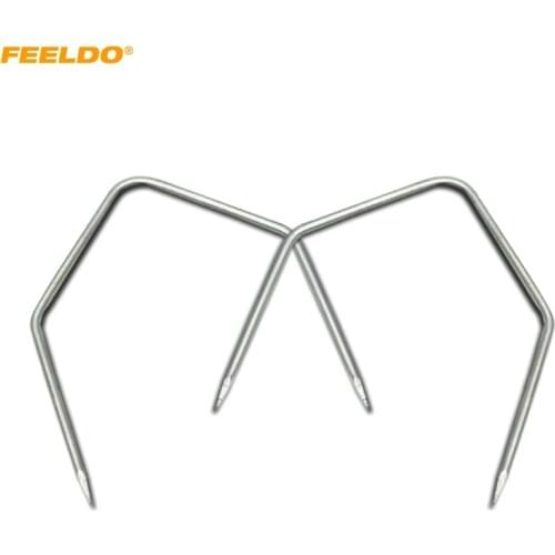 MOTOBOTS 2Pcs Car CD Radio Stainless Steel Installation and Removal V-Style Auto Audio Tools #MX6150