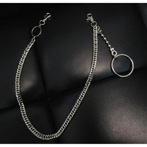 2019 NEW Hip Hop Punk Pants Trousers Wallet Key Chain Motorcyle Jean Gothic Rock