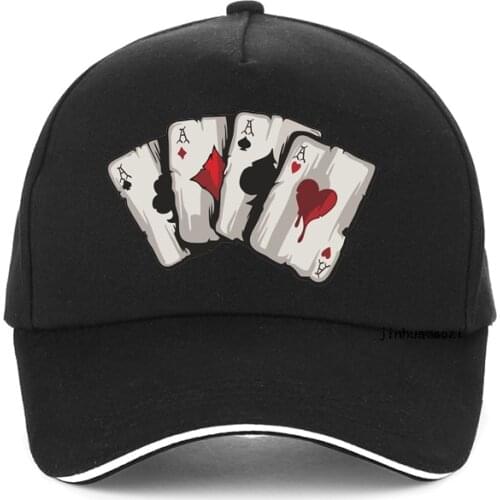 New design cartoon playing cards100%Cotton Dad cap Old Playing Card Baseball caps fashion Unisex adjustable snapback hat gorras