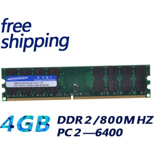 KEMBONA Brand New 4GB DDR2 PC2-6400 800MHz For Desktop PC DIMM Memory RAM 240 pins For A-M-D System High Compatible