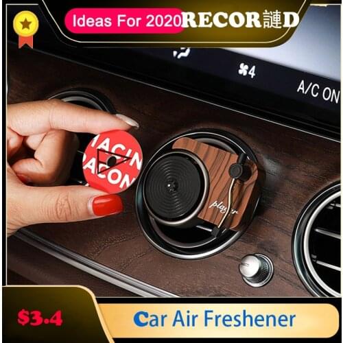Turntable Phonograph Car Fragrance with 3pcs Tablets car air freshener flavor Air outlet aromatherapy Perfume Diffuser