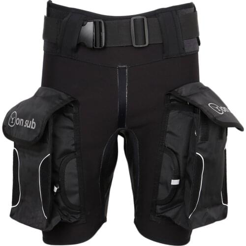 Professional Neoprene Scuba Diving Snorkeling Surfing Spearfishing Kayak Wetsuit Shorts Pants & Large Pockets Gear Equipment