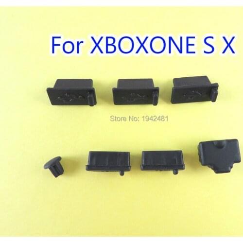 50sets For XBOX ONE Slim S DustProof Pack Kits USB HDMI Audio Socket Dust Prevention Jack Stopper for Xbox One X Console