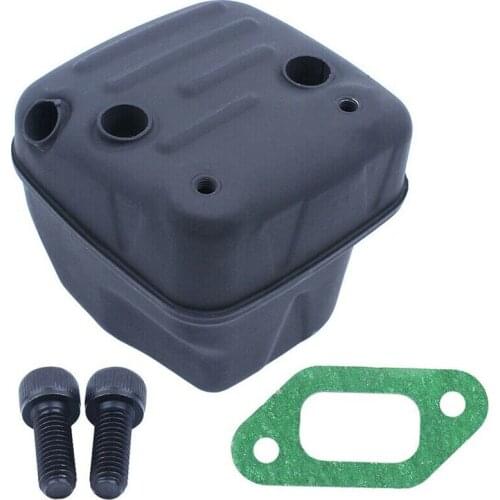 QHALEN Exhaust Muffler With Screw Gasket Kit For 355 357 359 Chainsaw #503917601