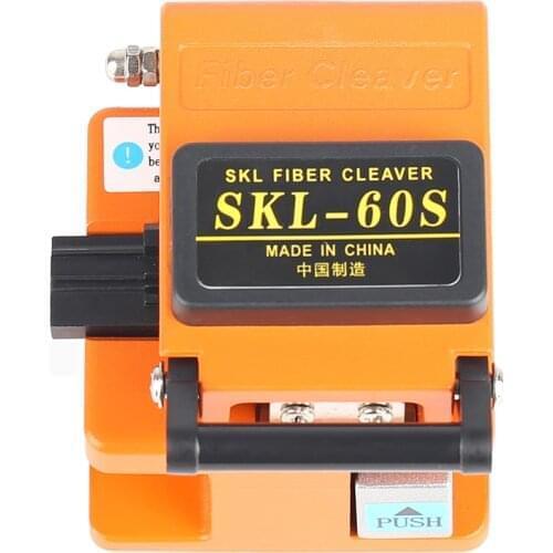 Orange SKL-60S Fiber Cleaver Cable Cutter Three-in-one Fixture of Bare Optical Fiber for Leather Optical Cable Tail Jump