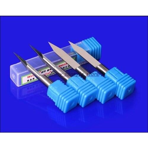 6mm 45 Degree 0.1/0.2/0.3mm 4501/4502/4503 CNC Machine Milling Cutter Bits Wood Cutter Engraving Machine Tool