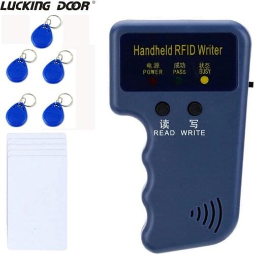 LUCKING DOOR Handheld 125KHz RFID Duplicator Copier Writer Programmer Reader RFID ID Card Writer Copier Duplicator