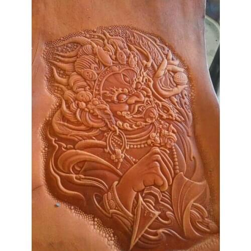 Mahākāla pattern Hand-work unique design leather working tools carving punches stamp craft leather with leather carving tools