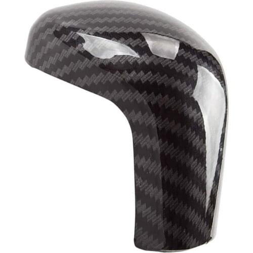 Sport Style Carbon Fiber Print Auto Gear Shift Knob Cover Trim for Toyota Camry 2018-2020 Avalon Corolla Hatchback 2019 2020