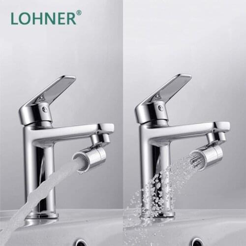 Lohner Faucet Foaming Device Dual-Function Tap Water Mouth Foaming Device Anti-Spill Kitchen Copper Filter