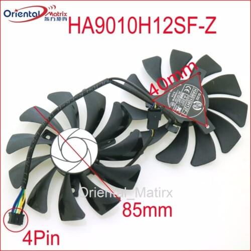 HA9010H12SF-Z 12V 0.57A 85mm 40*40*40mm 4Wire 4Pin VGA Fan For MSI GTX1050TI GTX 1060 GTX1060 Graphics Card Cooling Fan
