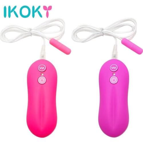 IKOKY Urethral Plug Vibrator Sex Toys for Women Vibrating Egg Remote Control Waterproof Mini Bullet Vibrator Penis Plug Massage