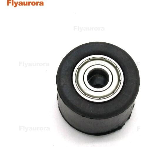 Off-Road Motorcycle Rubber And Iron Chain Tensioner Pulley Modified 8MM Rolling Wheel Non-Slip Tire Bearing Accessories Flyauror
