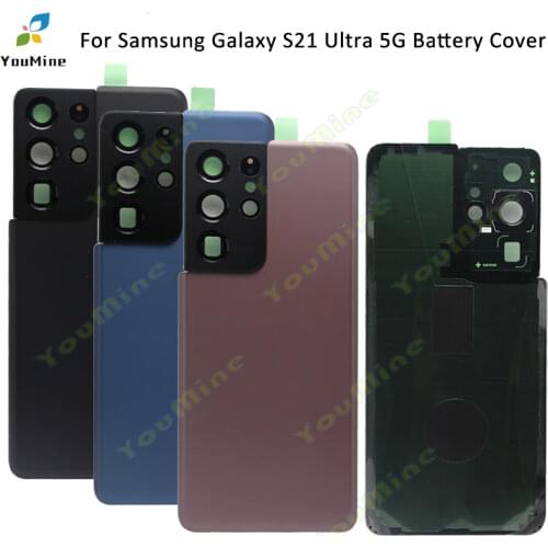 Back For Samsung Galaxy S21 Ultra 5G Battery Back Cover Door Rear Housing Case Assembly For Samsung S21Ultra G998 Back Housing