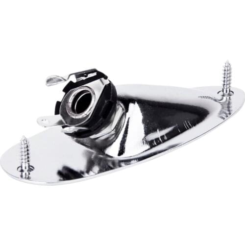 1 PC Chroming Boat Shape Output Jack Output Plate For Electric Guitar