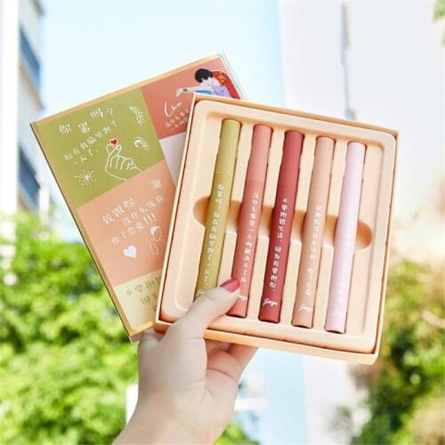 1Pcs Matte Lip Gloss Waterproof Long Lasting Moisturizing Lipstick Makeup Women Lip Tint Nonstick Cup Beauty Cosmetic TSLM1