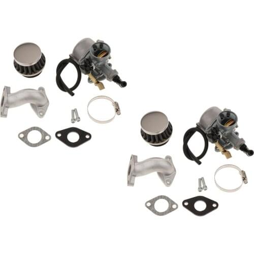 2Set PZ19 Carb Carburetor Air Filter For 50cc 70cc 90cc 110cc ATV Quad,Bolting Hole Distance: 48mm