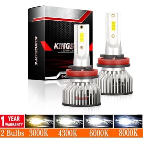 2Pcs 80W H4 H7 H8 H11 HB3 HB4 LED Headlight 6000K 20000LM H1 H9 9005 9006 Car Light Bulbs 12V Automobile Fog Lamp Auto Headlamp