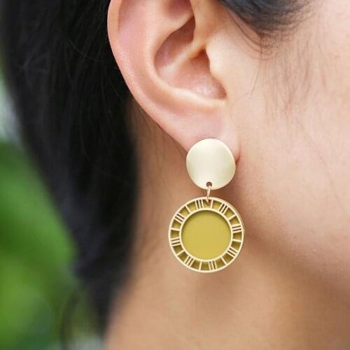 2020 New Fashion Vintage Irregular Circle Stud Womens Earrings Fashion Geometric Holiday For Women Earrings Jewelry Gifts