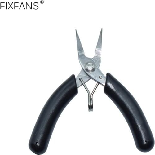 4 Inch Small Needle Nose Pliers Spring Loaded Stainless Steel Pliers for Electronics, Model Making, Fishing, Crafting DIY Tool