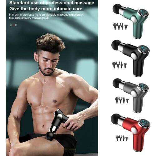 Massage Gun Electric Deep Tissue Percussion Cordless 2000mAh Rechargeable Battery for Legs Back Neck Body Relax