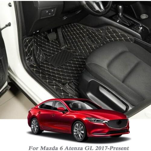 Car Styling PU Leather Foot Mat For Mazda 6 Atenza GL 2017-Present LHD Floor Carpet Protector Waterproof Pad Auto Accessory