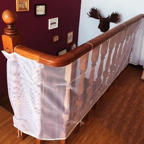 Children Safety Rail Balcony Stairs Safety Net Banister Stair Net for Kids/ Pet/ Toy Safety on Indoor/Outdoor Stairs, Balcony