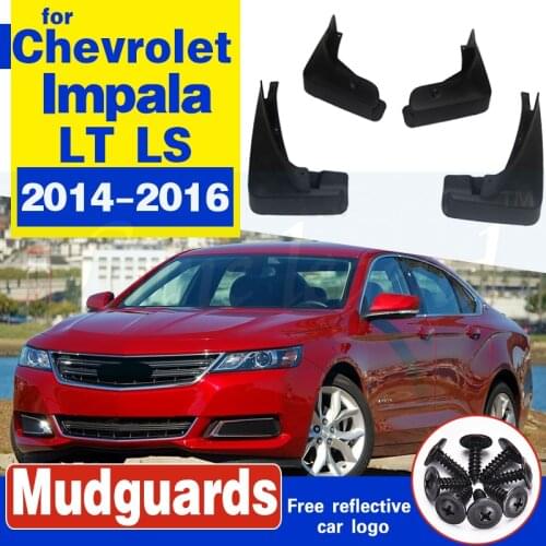 Mudflaps Splash Guards Car Mud Flaps For Chevrolet Impala LT LS Mudguards Fender 2014 2015 2016 Front & Rear Protector