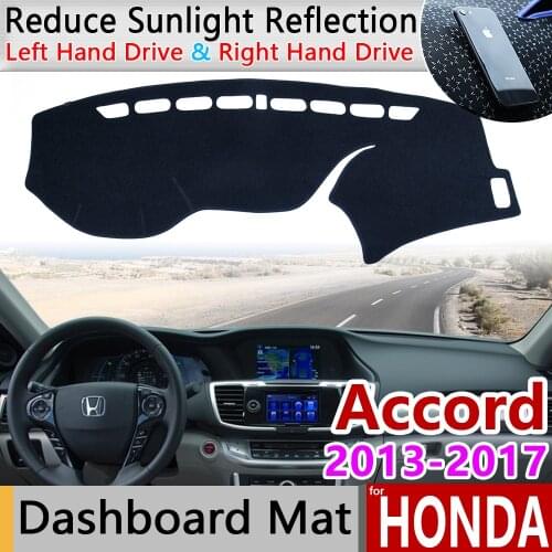 For Honda Accord 2013 2014 2015 2016 2017 Anti-Slip Mat Dashboard Cover Pad Sunshade Dashmat Cape Rug Carpet Car Accessories 9