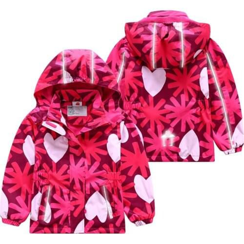 Girls Polar Fleece Jackets 2020 Spring/Autumn Kids Waterproof Sport Casual Hooded Windbreaker Coat For Girl 3-12 Year Wear TX080