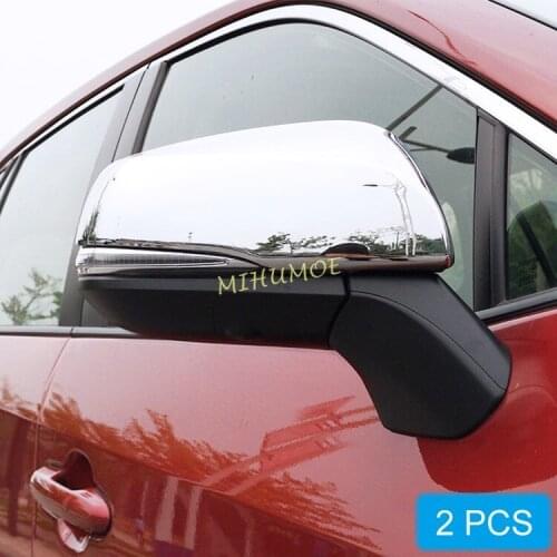 Chrome Exterior Side Rear View Mirror Cover Overlay For Toyota Highlander RAV4 Suzuki Across