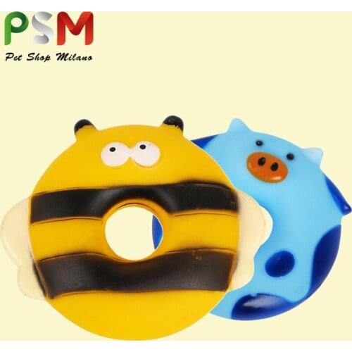 Pet toy dog grinding teeth gnawing vocal cartoon plastic toys wear resistant and biting fun cleaning teeth