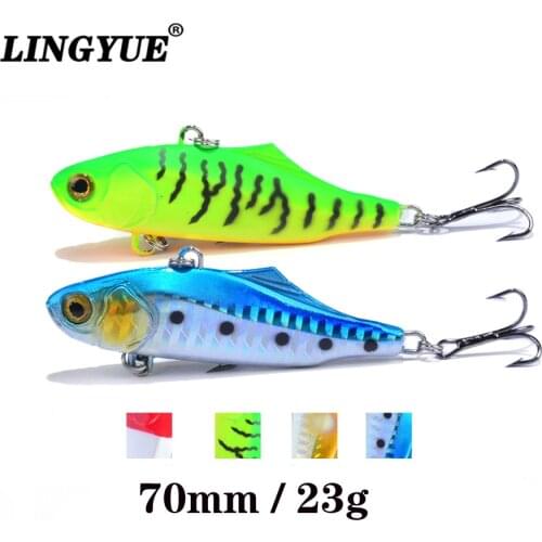 LINGYUE Heavy VIB Fishing Lure 7cm 23g Crankbaits Hard isca artificial 6# Good Hooks Tackle pesca