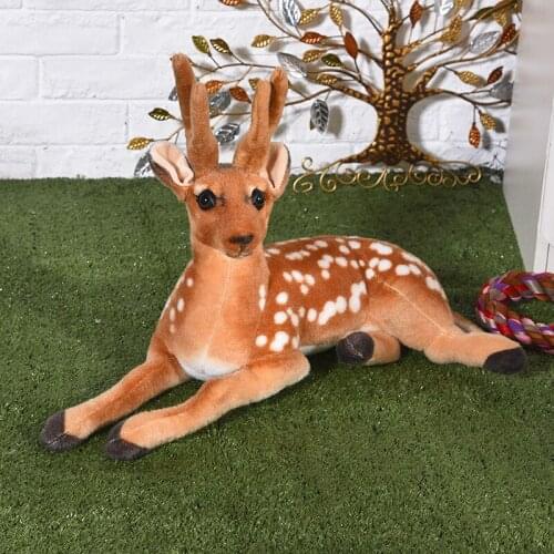 Lovely plush real life sika deer toy simulation sika deer doll gift about 73cm xf2986