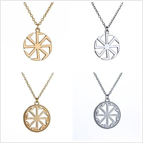 Fashion Amulet Pagan Sun Talisman Pendant Necklace Slavic Jewelry