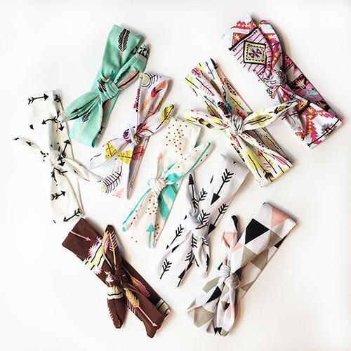 Girls' Cute DIY Rabbit Ear Turban Knot Headband Hair Band Head Wrap Clothing accessories for Kid