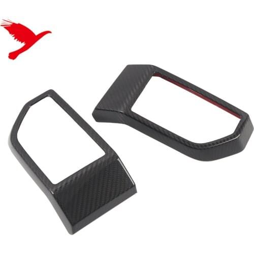 Real Carbon Fiber For Ford F-150 F150 2015-2019 Interior Side A/C Air Outlet Vent Cover Trim Car Accessories 2PCS