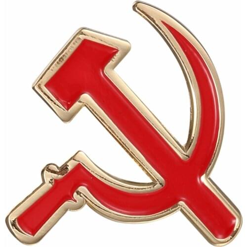 WWII Russian Soviet RKKA Red Army Red Star Cockade Brass Enamel USSR hat insignia Pin Badge