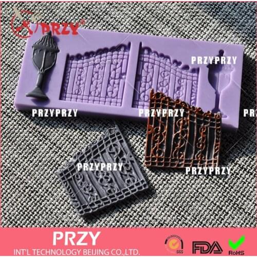 Fondant silicone mold food grade silicone cake mold door luxury vintage wedding of the century