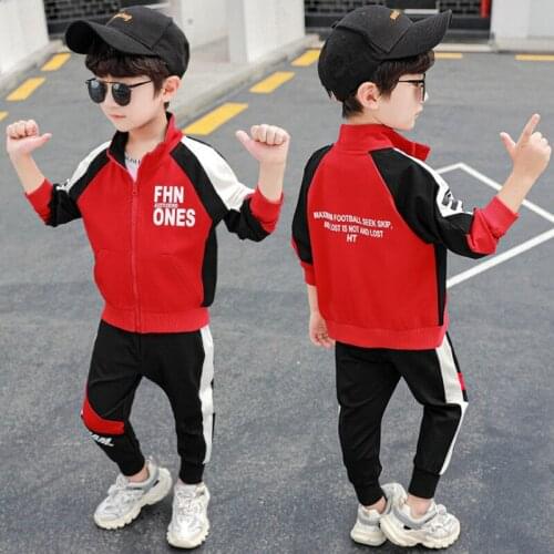 2021 New Toddler Boys Clothes Set Tracksuit Children Baby Girls Sports Suits Jacket Pants 3 4 5 6 7 8 9 10 11 12 years