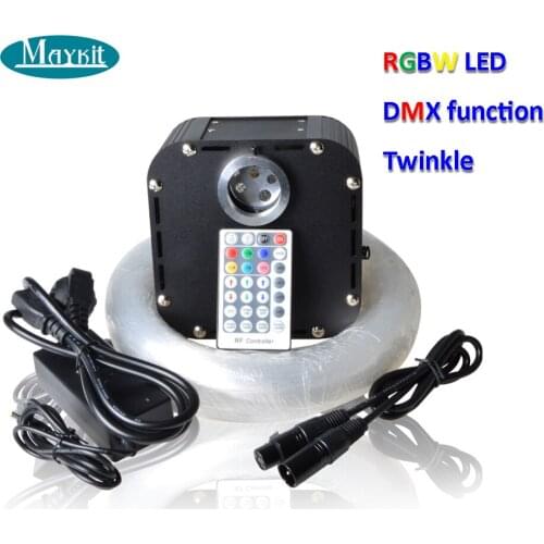 Maykit Shimmering 50W RGBW LED Ceiling Star Light Fiber Optic Mixed 328 Strands Three Different Size Optic Fibre 4m Star Sky