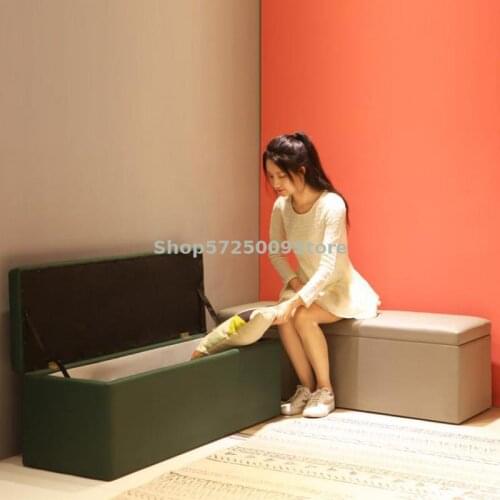 Shoes Changing Stool Household Shoes Wearing Stool Door Entry Bench Storage Can Sit In Cloakroom Stool Cushion
