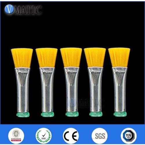High Quality 18G Dispensing Needle Brush Double Screw Thread Needles EFD Hard Brush Needle Flat Mouth 10mm Glue Dispenser Brush