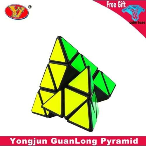 Yongjun GuanLong Pyramid 3x3 Magic Cube YJ 3x3x3 Speed Cube Kids Toys Cubo Magico Children Education Toy