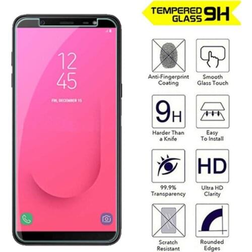 2PCS/lot 2.5D 9H Tempered Glass For Samsung Galaxy J6 J8 2018 Screen Protector Toughened Protective film for J3 J4 2018