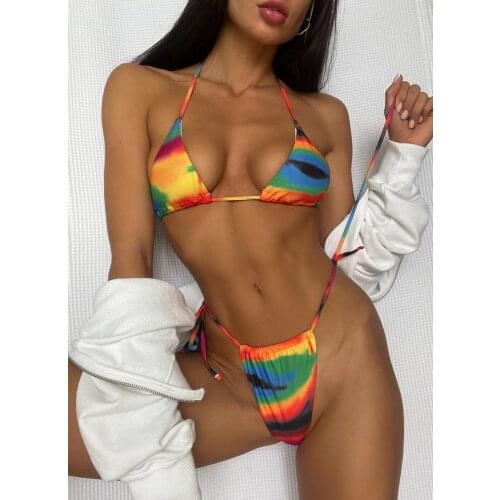 Bikini Swimsuit Women 2021 New Sexy Backless Bikini Swimsuit Women Bathing Suit 2 Peice Set