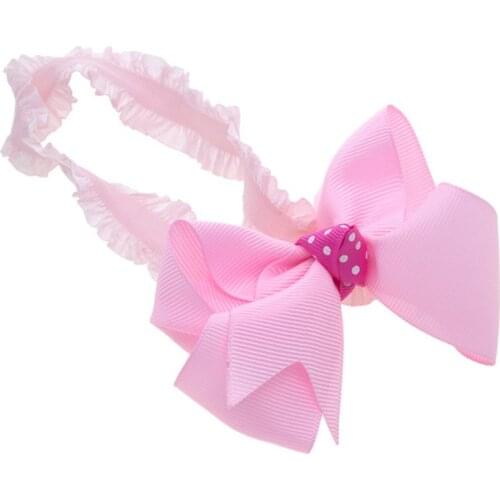 100pcs/lot,12*5 cm Ribbon Bow Valentines Day Lovely Hair Band For Girls Party Love Heart Printed Hair Bow Hair Hoop Accessories