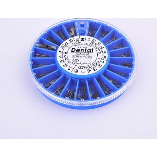 120pcs&2Key Dental Titanium Screw Post Dental Supplies Dental Materials