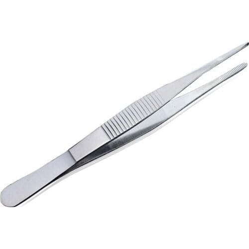 304 stainless steel tweezers medical dressing tweezers thickened round head
